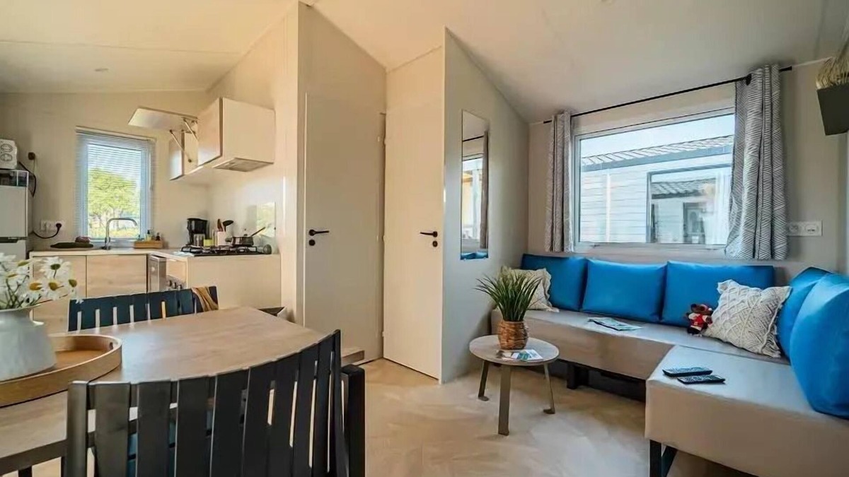 Brem Sur Mer House | Camping L'Océan * - Mobil Home Authentic 3 Parts 4/5 People + TV