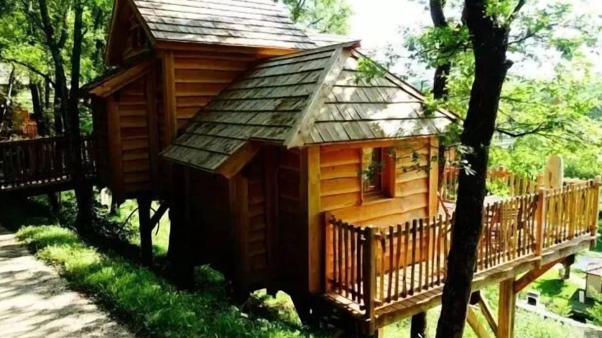 Beaumont-du-Perigord Cabin | Camping maeva Respire Le Moulin de Surier * - Treehouse Beaumont 4 Rooms 6 People