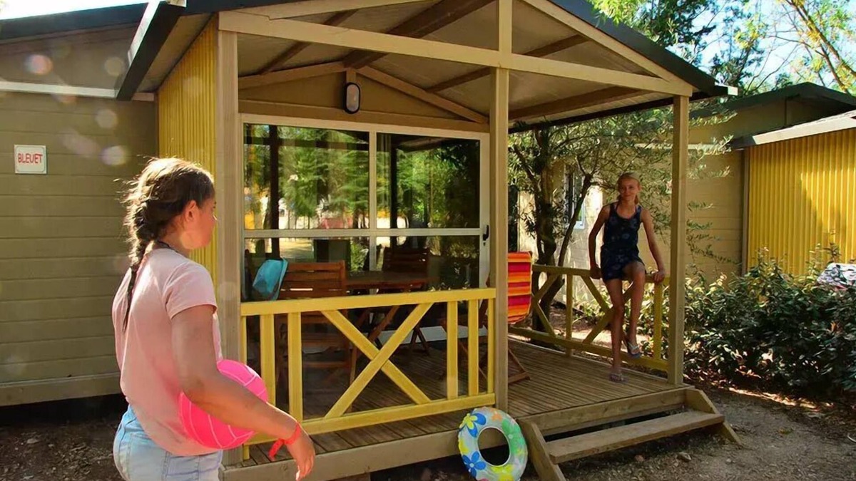 Canet Ski Chalet | Camping maeva Club Les Rivières * - Chalet Gitotel 3 Rooms 5 People Air Conditioned + TV