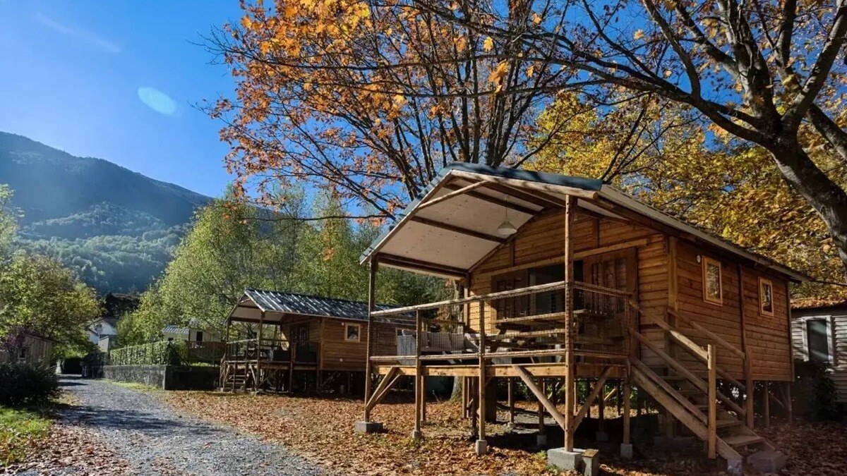 Laruns House | Camping maeva Escapades des Gaves * - Cabin on Stilts 3 Rooms 5 People + TV