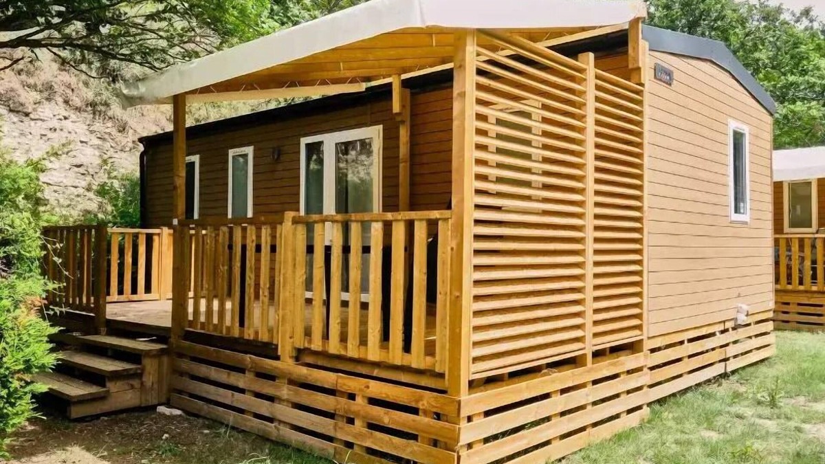 Messery House | Camping maeva Escapades Relais du Léman * - Premium Mobile Home 4 Rooms 6 People Air Conditioned + TV