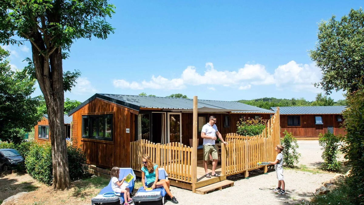 Gassin Ski Chalet | Camping Montana Parc - Gassin Gulf of St Tropez * - Ecolodge 4 Rooms 7 People Air Conditioned + TV
