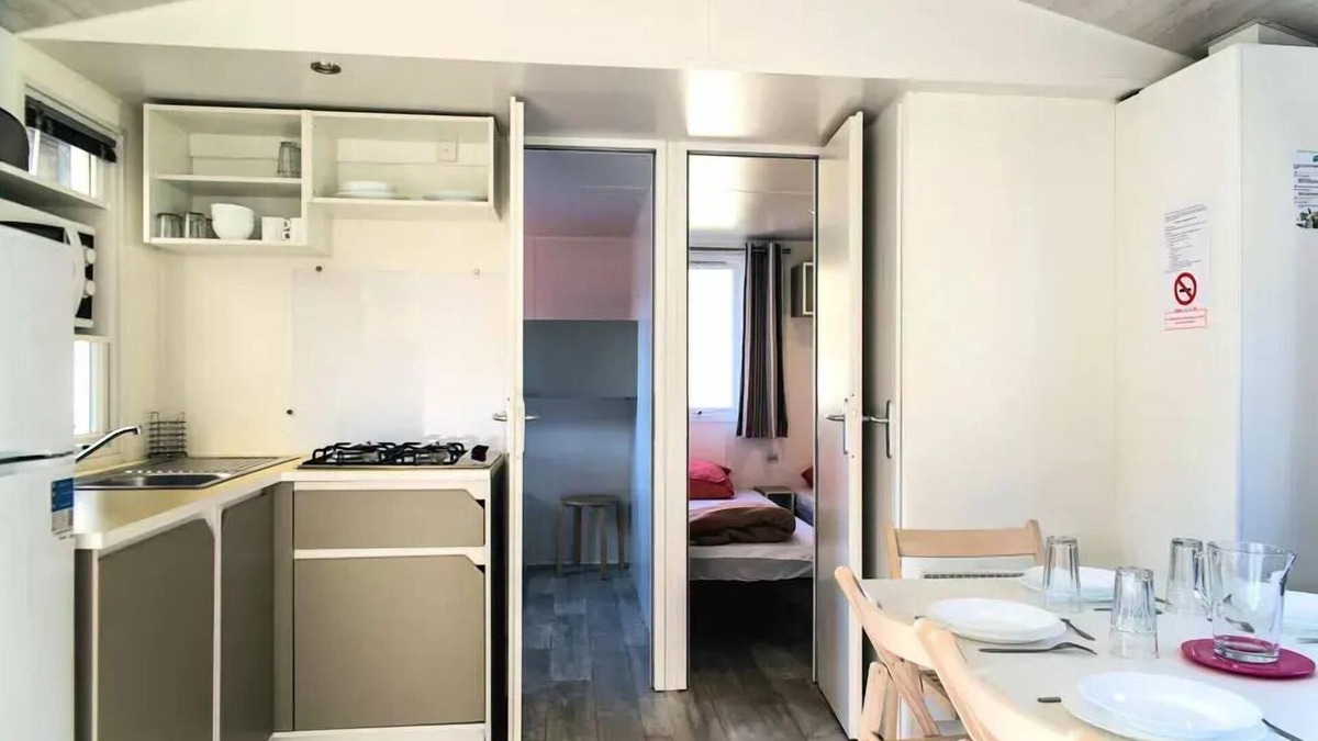 Arles-sur-Tech House | Camping Paradis le Vallespir* - Mobile home Lys 4 rooms 8 people Air-conditioned