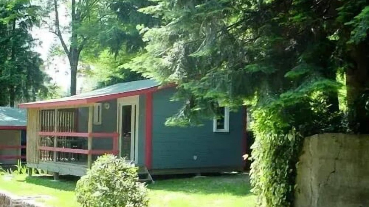 Saint-Jean-du-Gard Ski Chalet | CAMPING SOURCES * - Chalet CONFORT LUXE with terrace and air conditioning 5 persons