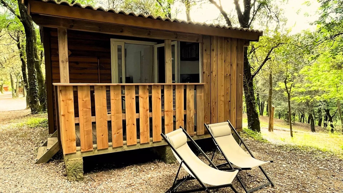 Cendras House | Camping Sunêlia La Clémentine * - Chalet Prestige 13m² - 1 chambre - Terrasse couverte 8m² 3 personnes