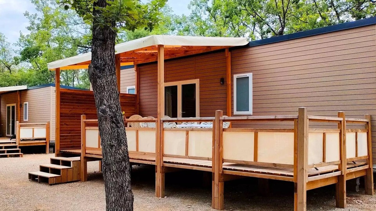 Bauduen House | Camping Tikayan Rives du Lac de Sainte Croix* - Mobile home Maryland Comfort 5 rooms 8/10 people Air-conditioned
