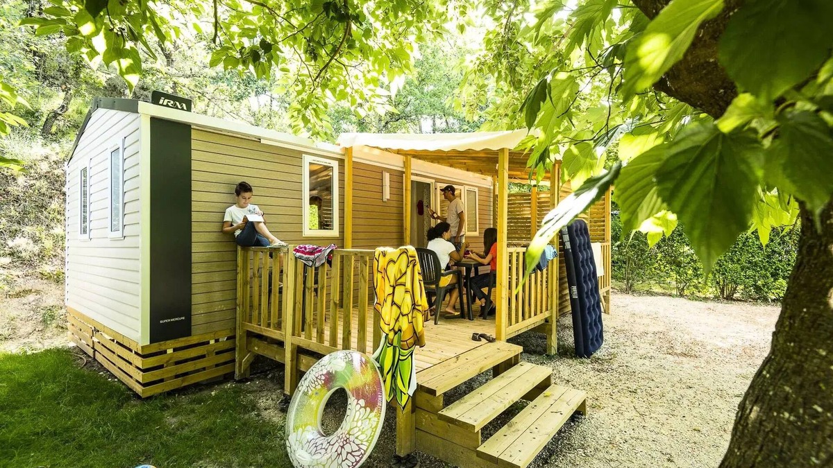 Goudargues House | Campsite Flower le Saint Michelet* - Mobile home Super Mercure Confort 3 Rooms 4 People