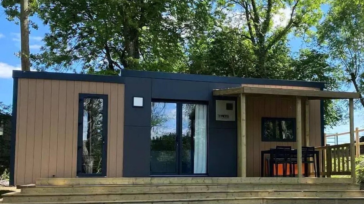 Cahagnolles House | Campsite L'Escapade - Taos Mobile Home 3 Rooms 2 Bathrooms 4 People Air Conditioned