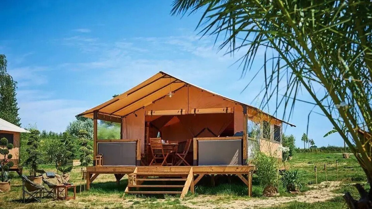 Illiers-Combray House | Campsite Le Bois Fleuri * - Bungalow Victoria 3 rooms 5 people Without sanitary facilities