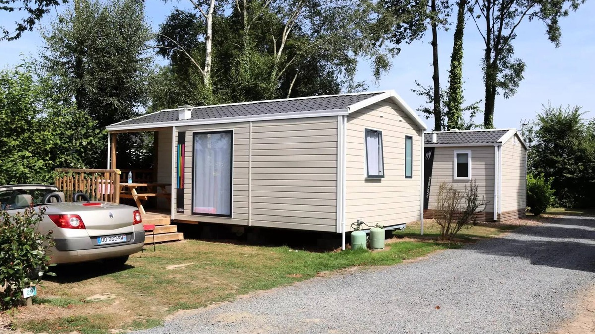 Balleroy House | Campsite Le Clos de Balleroy * - Mobil home Malaga 2 bedrooms - 23 m2 + integrated terrace of 8 m2 4 people