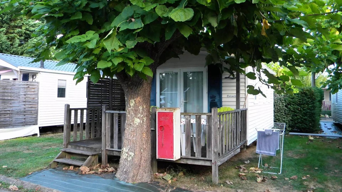 Fumel House | Campsite Les Catalpas * - H28 Mobilhome CLIM 1 ch confideal couple Bed of 160 2 persons