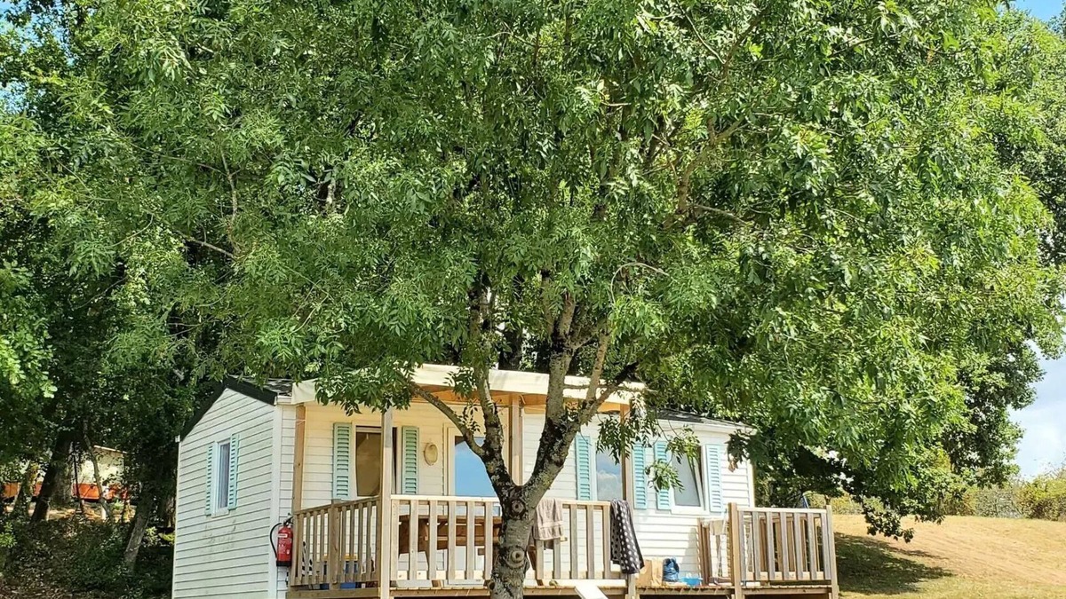 Soturac House | Campsite Nature Le Valenty * - Mobil home 2 bedrooms panoramic Dordogne air conditioned 6 people