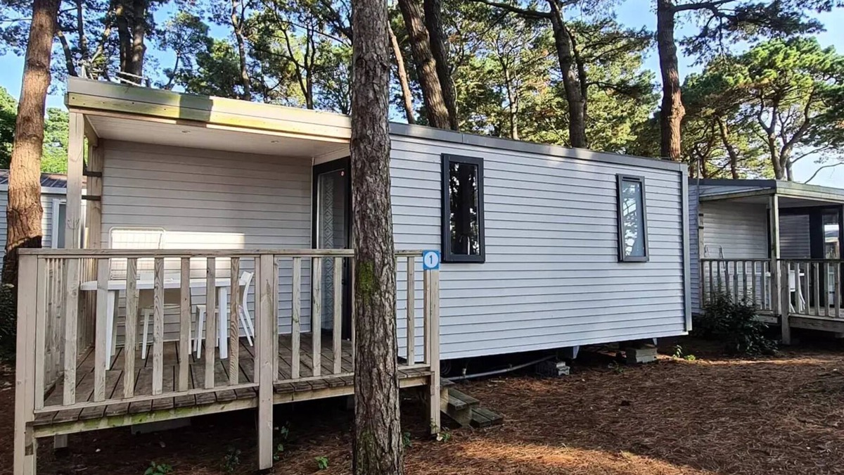 Paimboeuf House | Campsite Ushuaia Villages the Estuary * - Mobil home Classic - 25m2 - 2 bedrooms - semi-covered terrace side 4 people