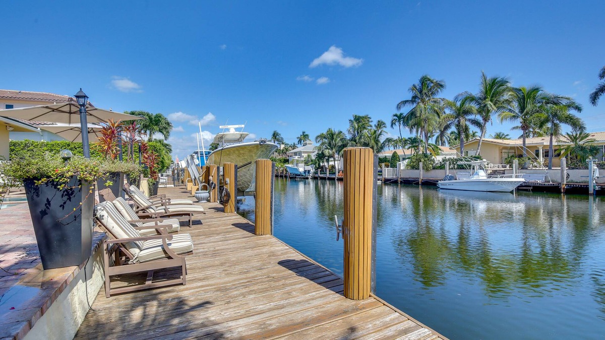 Lighthouse Point House | Canal Access & Pool: Lighthouse Point Getaway!