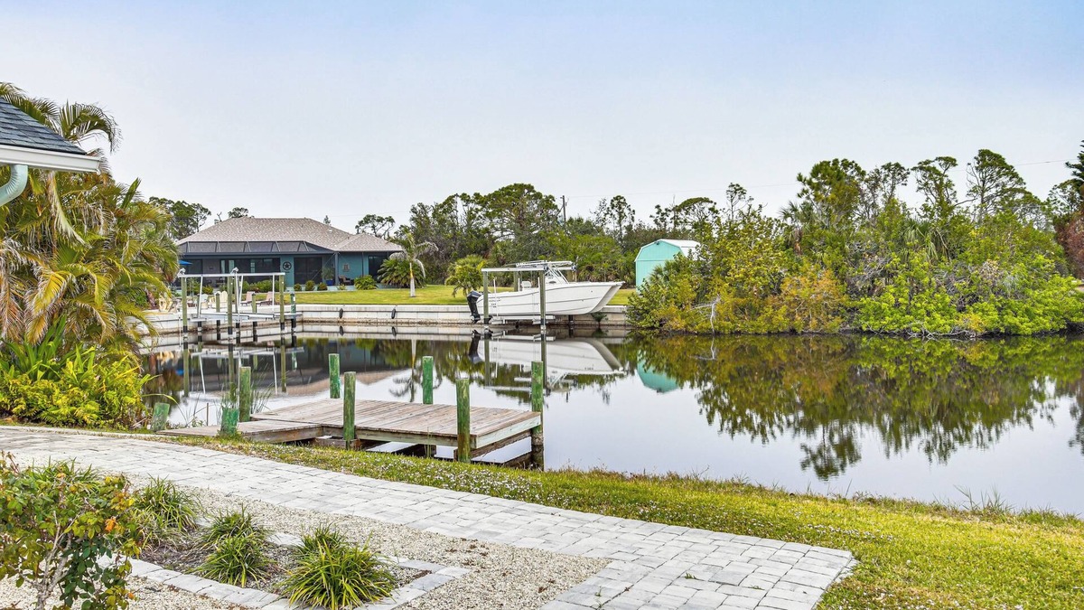 South Gulf Cove House | Canal-Front Gem w/Dock & Yard in Port Charlotte!