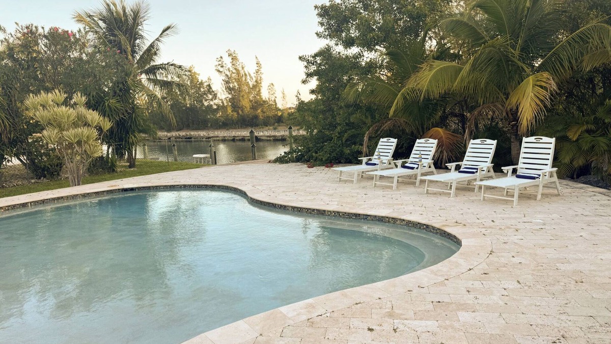 Smith's Point House | Canal home with pool Taino beach just blocks away