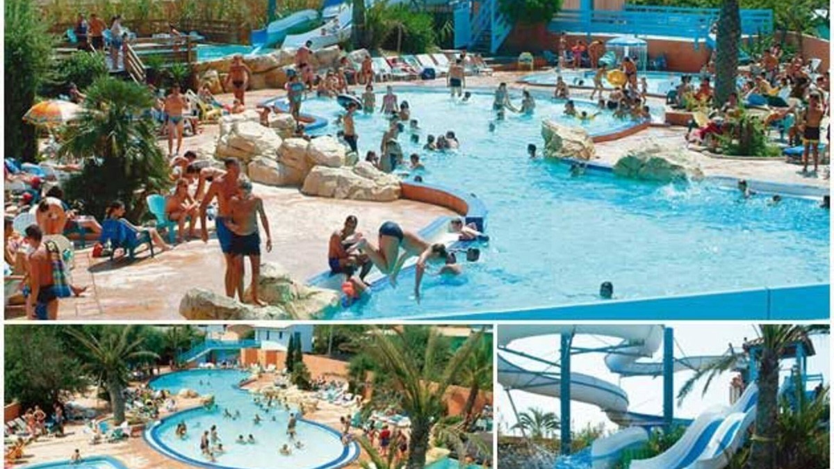La Cote Radieuse RV Rental | Caravan 'Mobilhome Canet En Roussillon' with Mountain View, Shared Pool and Private Terrace