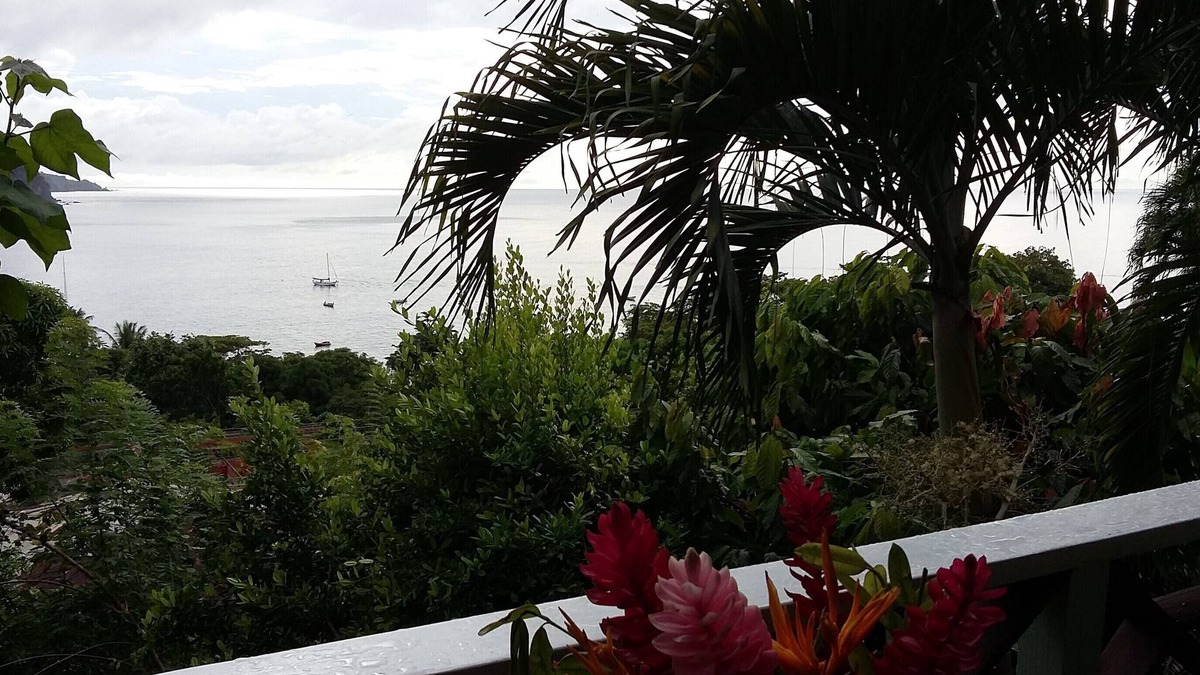 Castara Apartment | Carpe Diem Villa-Studio-Sunset 2-Sleeps 2/3-Amazing sea view even from the bed