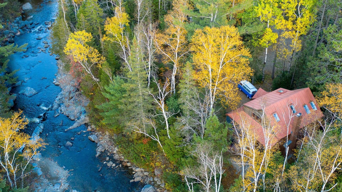 Carrabassett Valley House | Carrabassett Wheelhouse ~ Mountain Bike Inspired River-front Home