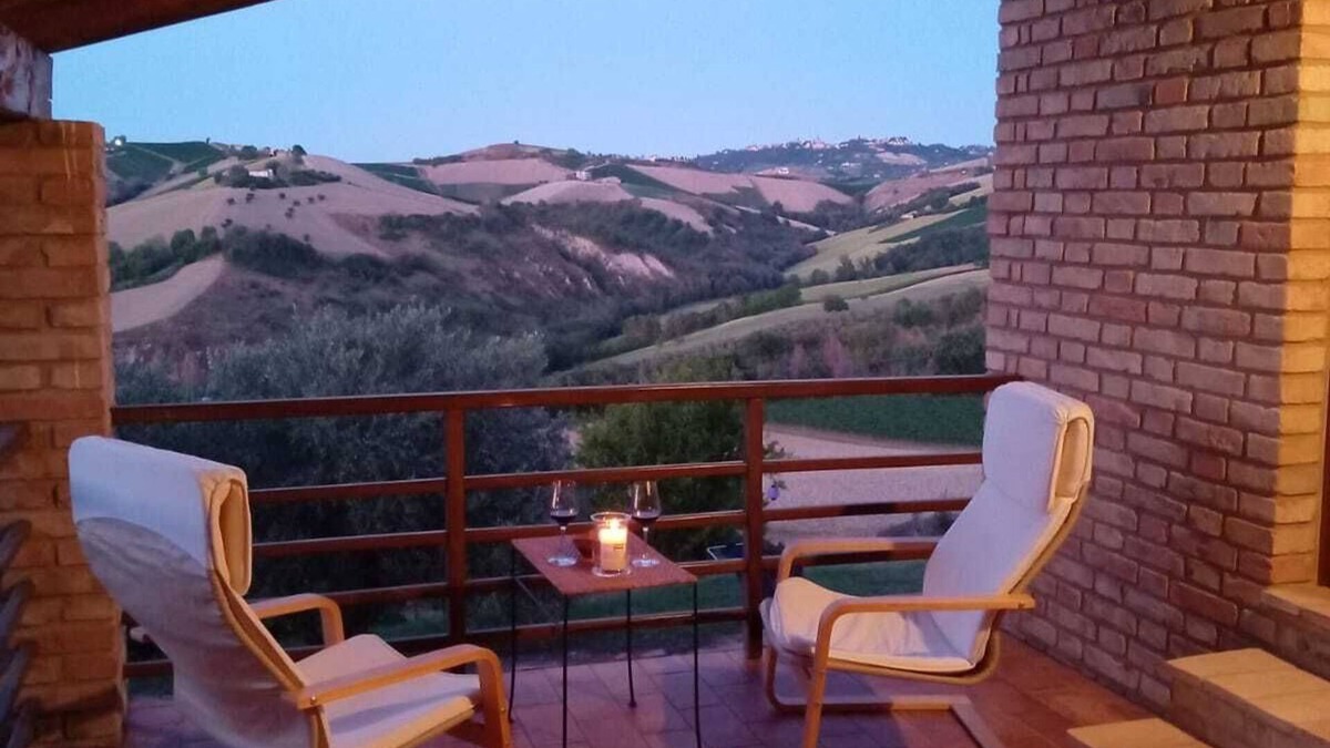 Cossignano Apartment | Casa Degli Olivi - Romantische Ferienwohnung für 2- 5 Personen nah am Meer