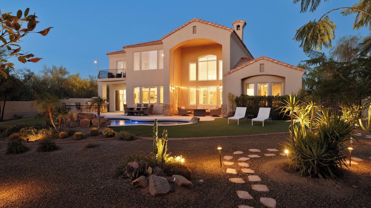 Desert View Village House | Casa Del Sol by LuxeKey | Backyard Oasis w/Sunset Views