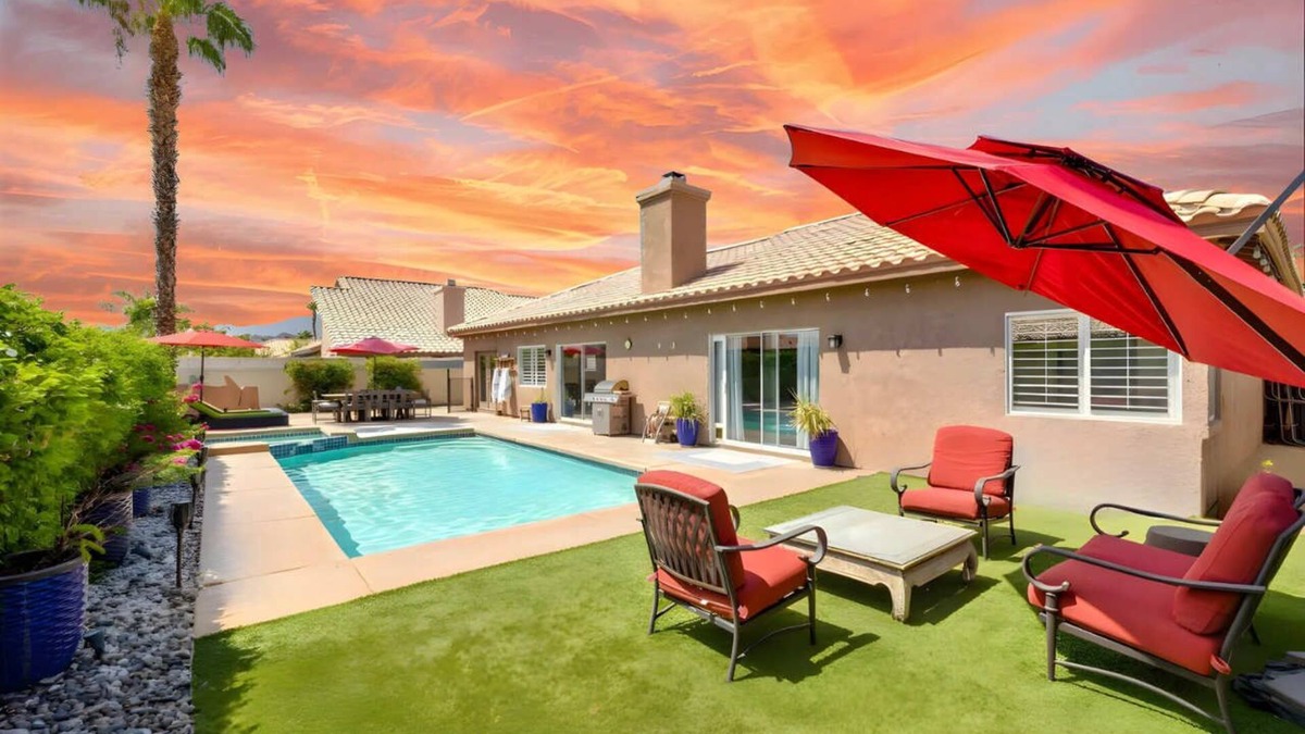 La Quinta House | Casa Milan Oasis Private Pool, Spa & Mountain View