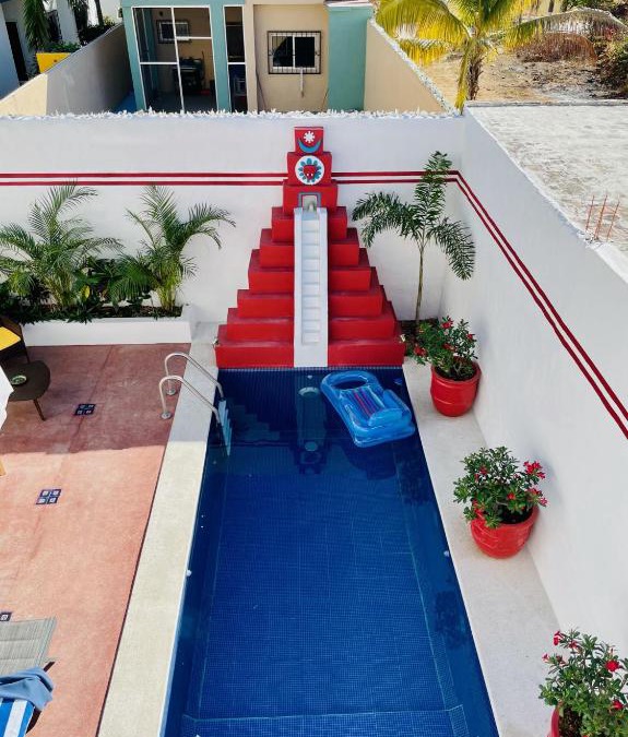 Barra de Navidad House | Casa Piramide: Fully Furnished 2-Bedroom House w/Private Swimming Pool and Waterfall, 5 Minute Walk from the Beach