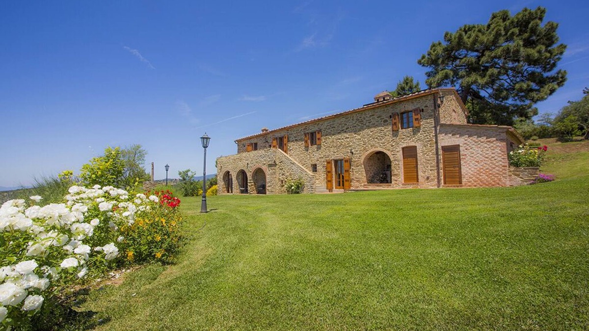 Creti House | Casale Contea Il Cipresso with swimming pool and panoramic view