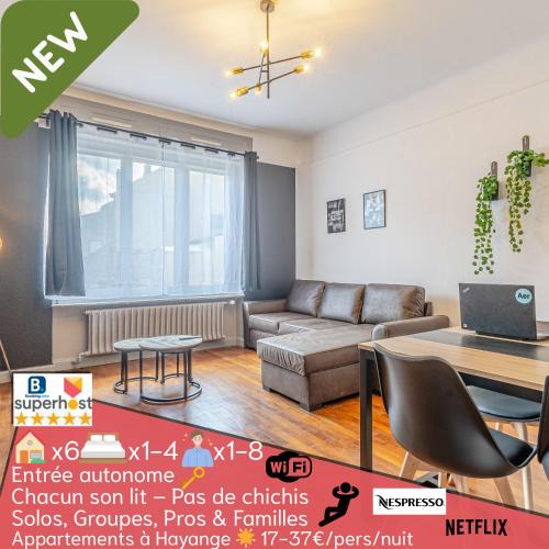Hayange Apartment | CATTENOM NEW NOVÝ NOWY НОВИЙ - 3 min Parking, Wi-Fi, Nespresso - CATTENOM NEW NOVÝ NOU NOVO - 3 min Parking, Wi-Fi, Nespresso - Spacieux & serein, idéal pros et familles - Spacious & serene, perfect for pros & families