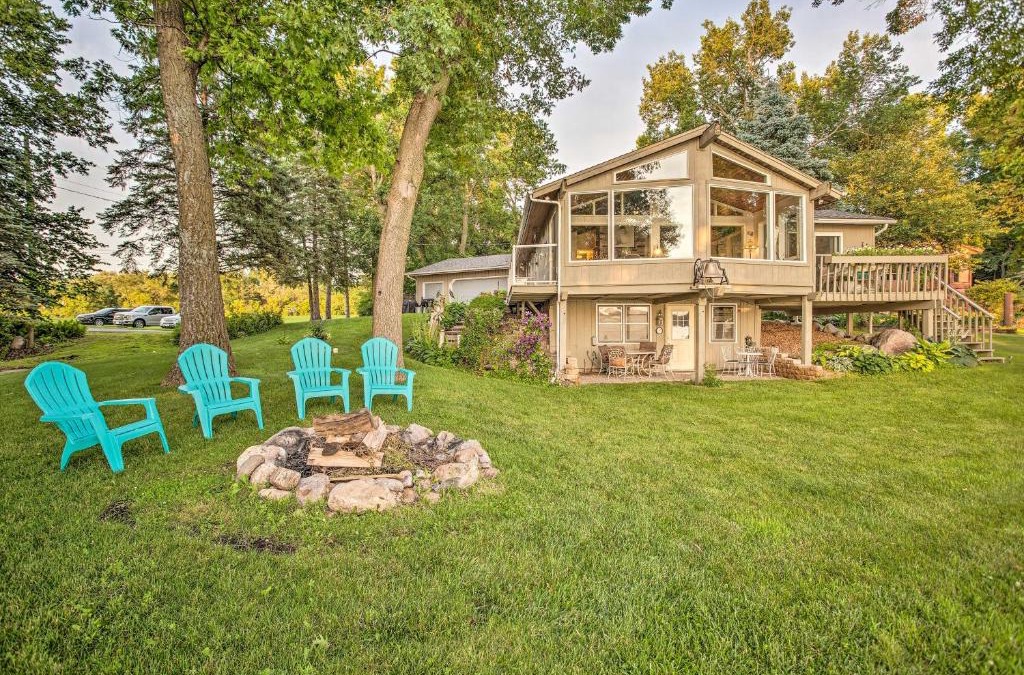 New Prague Apartment | Cedar Lake Retreat with Boathouse and Dock!