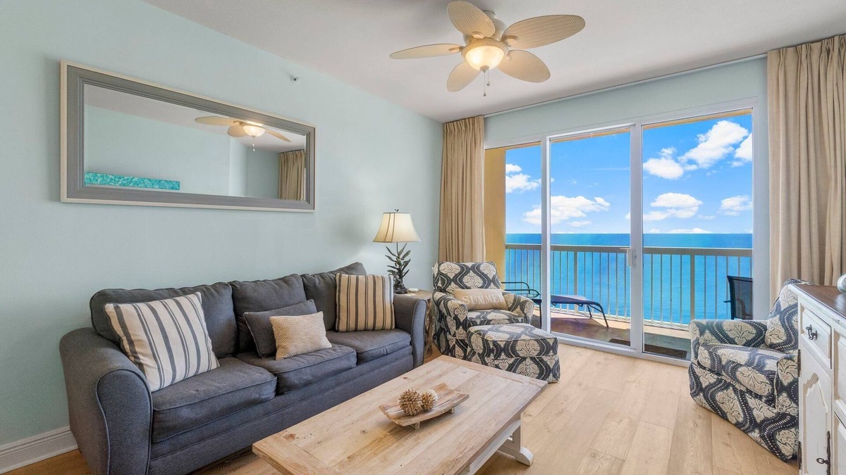 Miramar Beach Condo | CELADON!~Gulf Front~ Quiet West End~Free Beach Chair Service! Two Bedroom+Bunk Room!