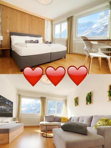 Leukerbad Apartment | Center, Sauna, View - Haus LINARIA