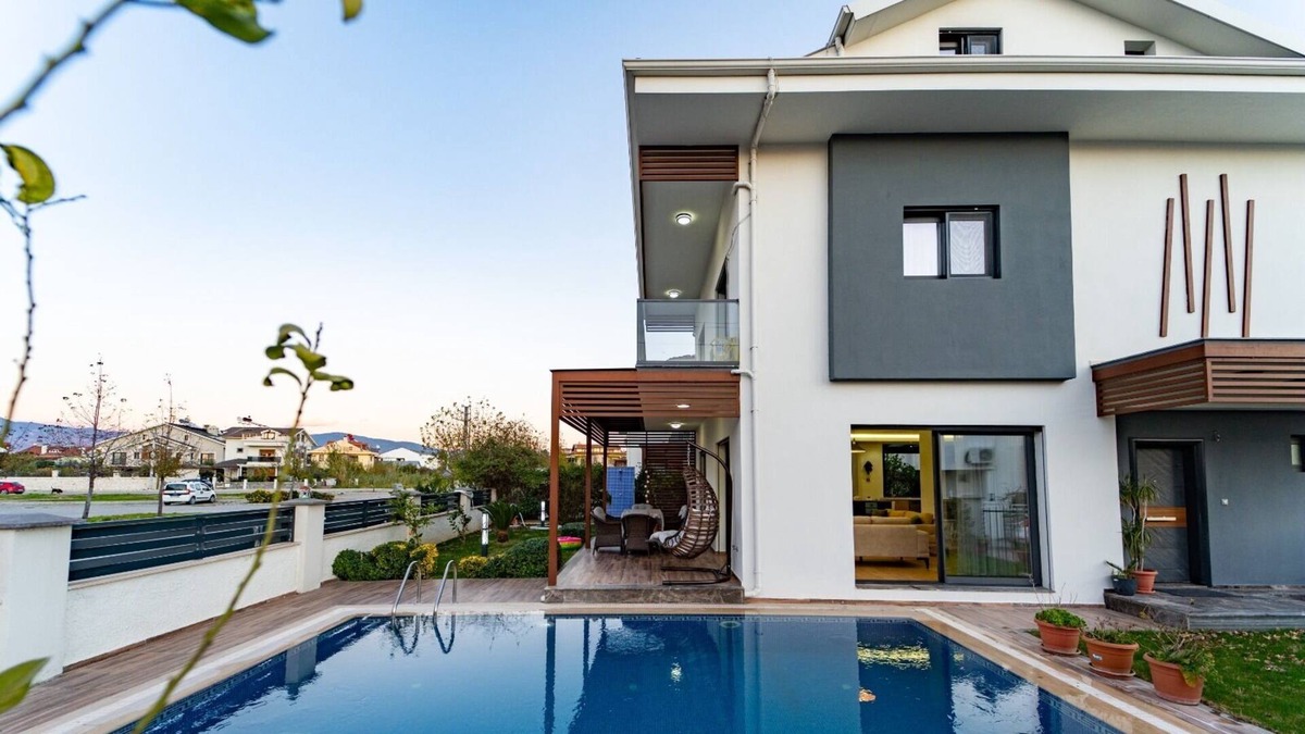 Fethiye City Center Villa | CENTRAL NEW VİLLA FOR 8 WITH PRİVATE POOL