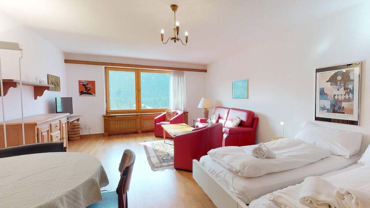 St. Moritz Apartment | Centrally located apartment house, about 10 minutes walk from St.