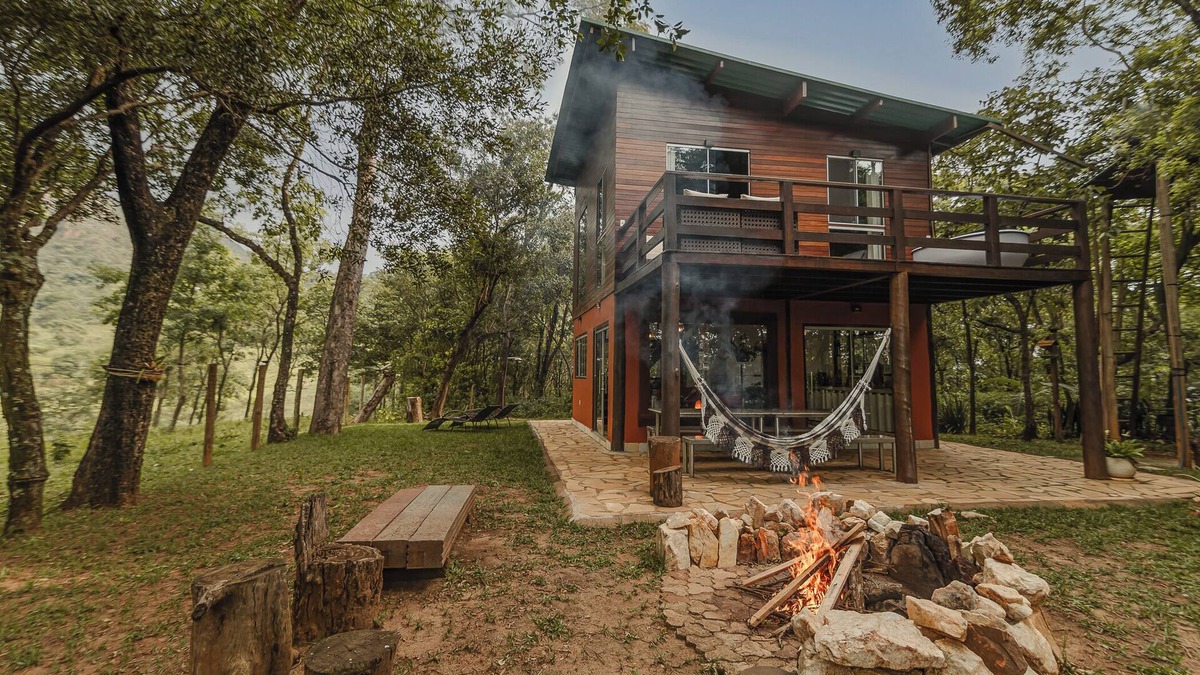 Brumadinho Ski Chalet | Chalé Verde Prána: Conforto e Aconchego na Natureza