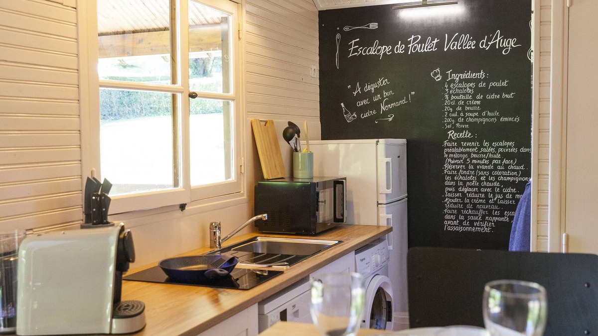 Auquainville House | chalet 4 p. Normandy Heated swimming pool from mid-May to September (Reinette)