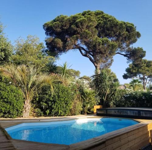 Gassin Ski Chalet | Chalet Californien, piscine privée, plage 5 mn !