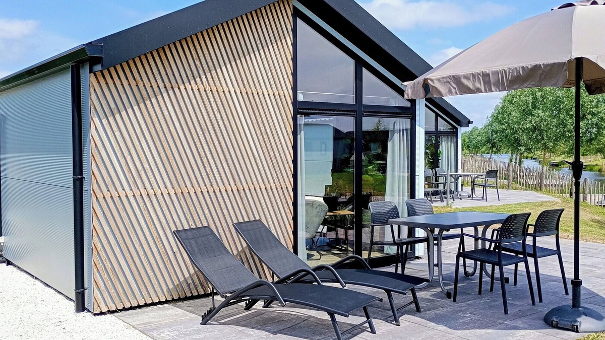 Municipality of Kampen House | Chalet Casa Kampen with waterfront plot, jetty and fence for 4 people in Kampen