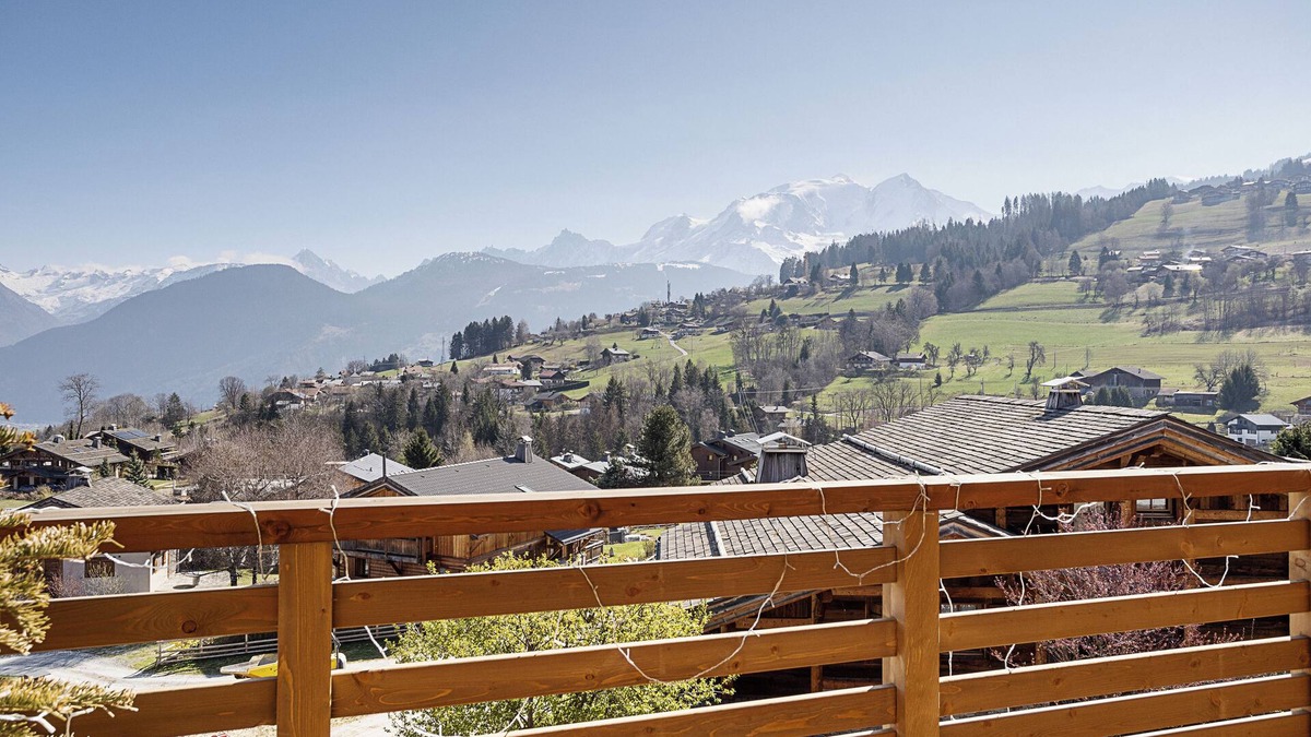 Combloux Ski Chalet | Chalet Combloran Mont Blanc view