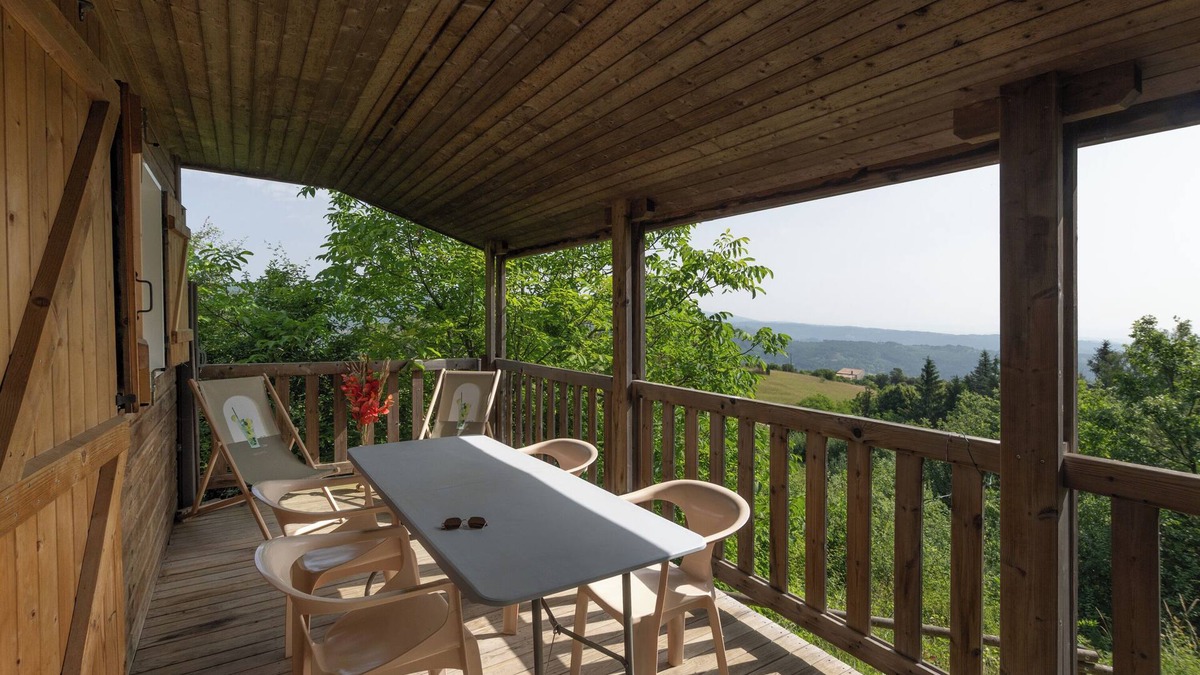 Gravieres House | Chalet 'Jordan - Mas Lachamp' with Mountain View, Shared Pool and Air Conditioning