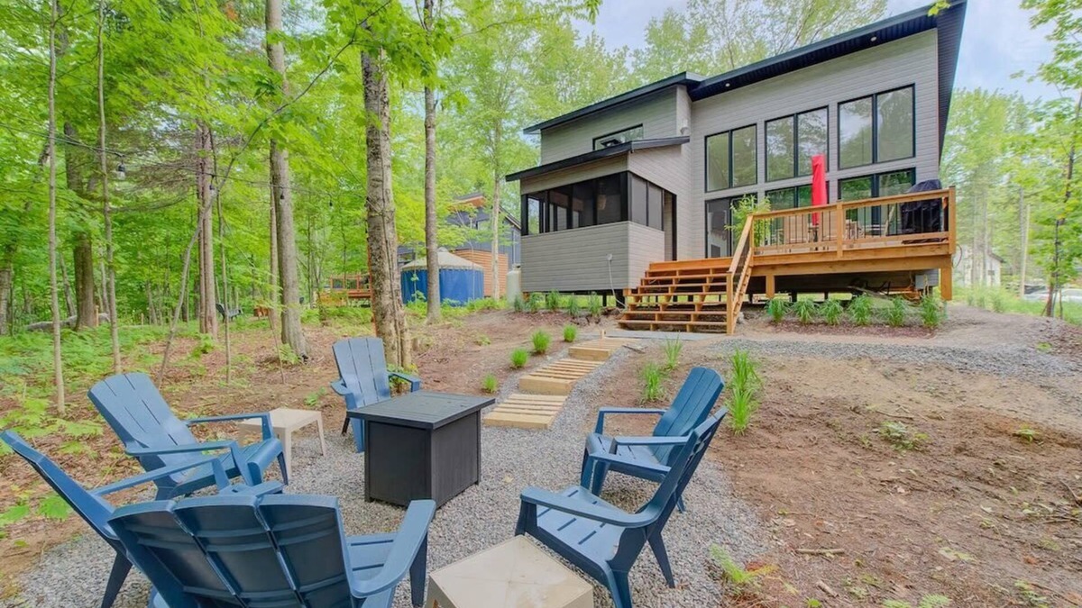 Pont-Rouge Ski Chalet | Chalet La Mi-Temps spa