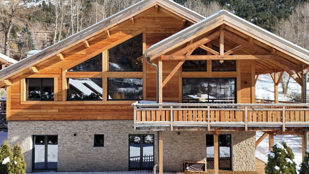 Forville Ski Chalet | Chalet Luxe & Spa, Black Stone, Serre Chevalier