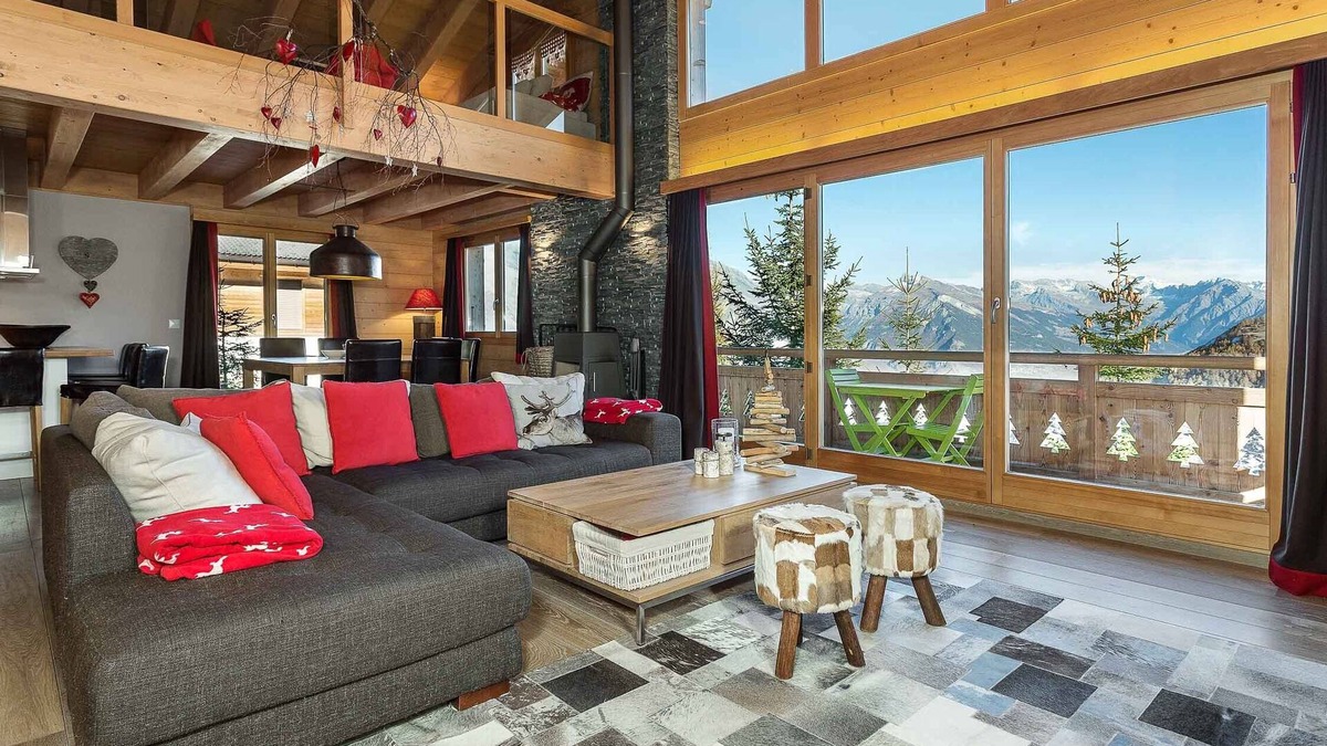 Mayens-de-Riddes Ski Chalet | Chalet Mon Ours - Jacuzzi - Sauna - Views - La Tzoumaz, 4 Vallees