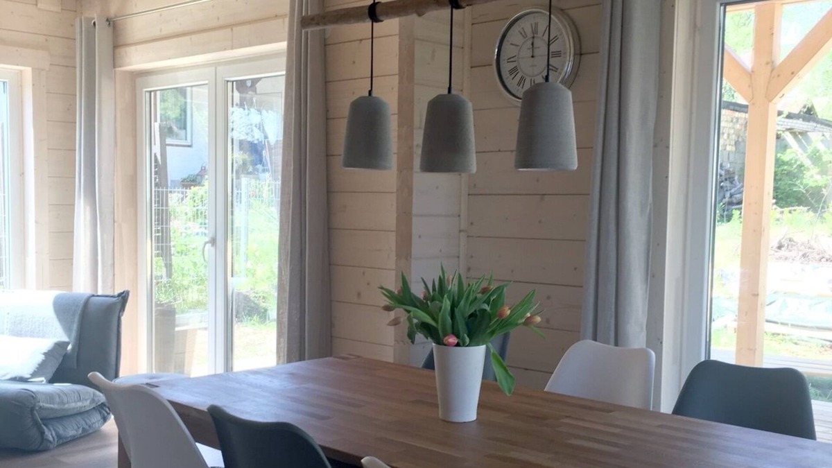 Potsdam Nord Apartment | Chalet Rotbuche, Ferienhaus 120 qm, 3 Schlafzimmer für Max. 6 Personen