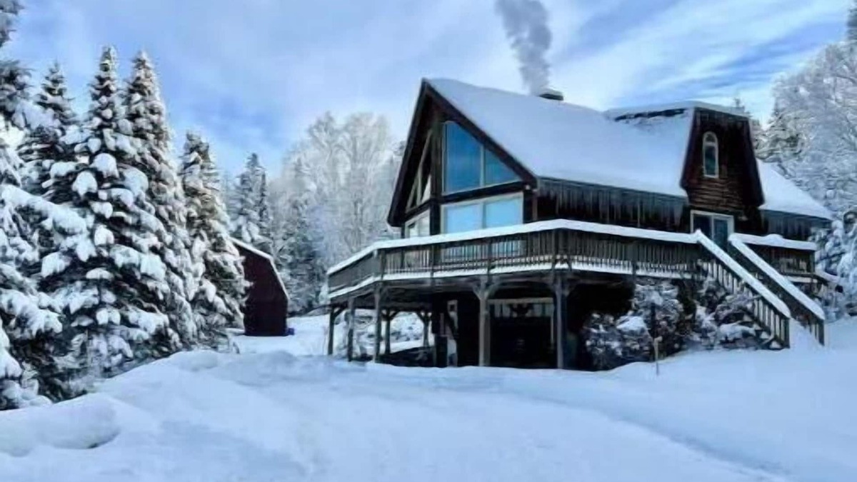 Rangeley Ski Chalet | Chalet style home with incredible views