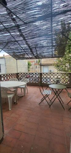 Port-la-Nouvelle Hotel | Chambre 1 - avec grande terrasse