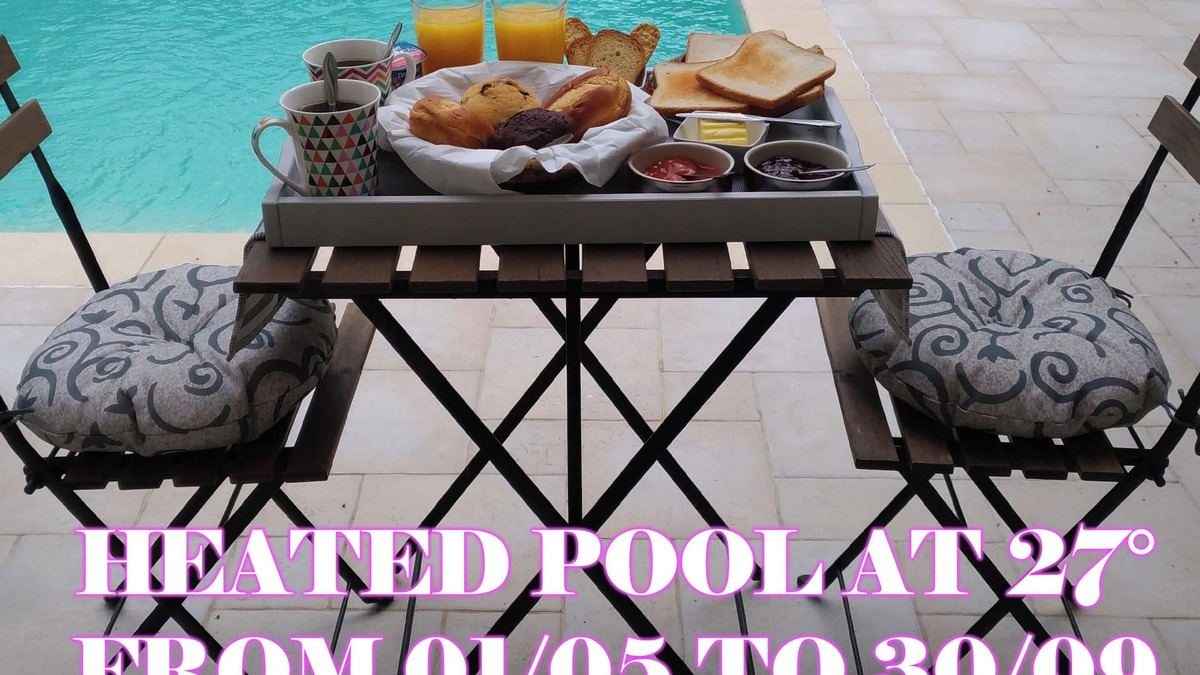 Talence House | Chambre accès direct grande piscine-Coin cuisine-Parking-Aircon-Jardin