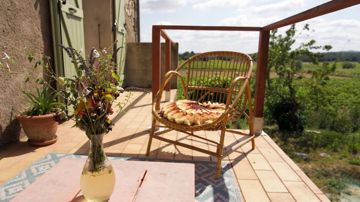 Quissac Bed & Breakfast | Chambre Valentine - Ferme Noosphère