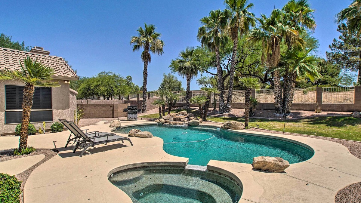 Chandler House | Chandler Retreat w/Pool, Hot Tub & Grill!