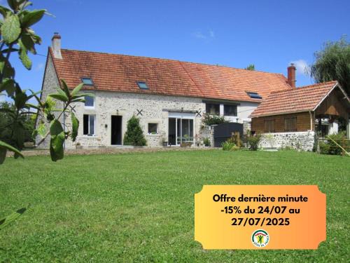 Nohant-Vic House | Charme Authentique en Berry, 11 Pers., Jardin et Wifi - FR-1-591-630